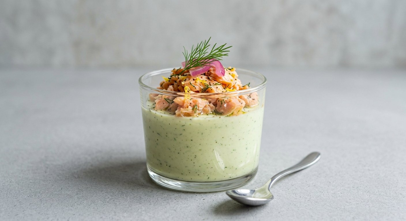 Panna cotta panna cotta saumon et avocat